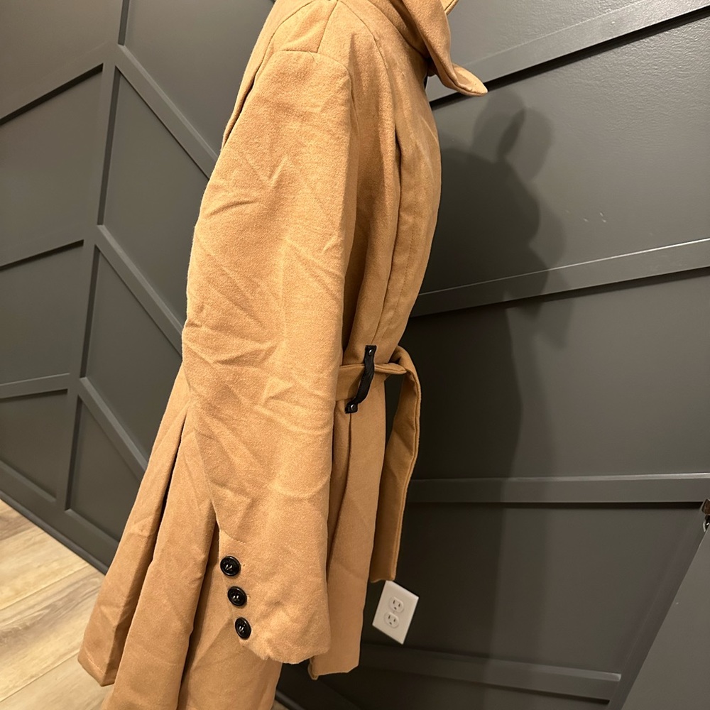 Madden girl faux wool coat in camel - Picture 9 of 11
